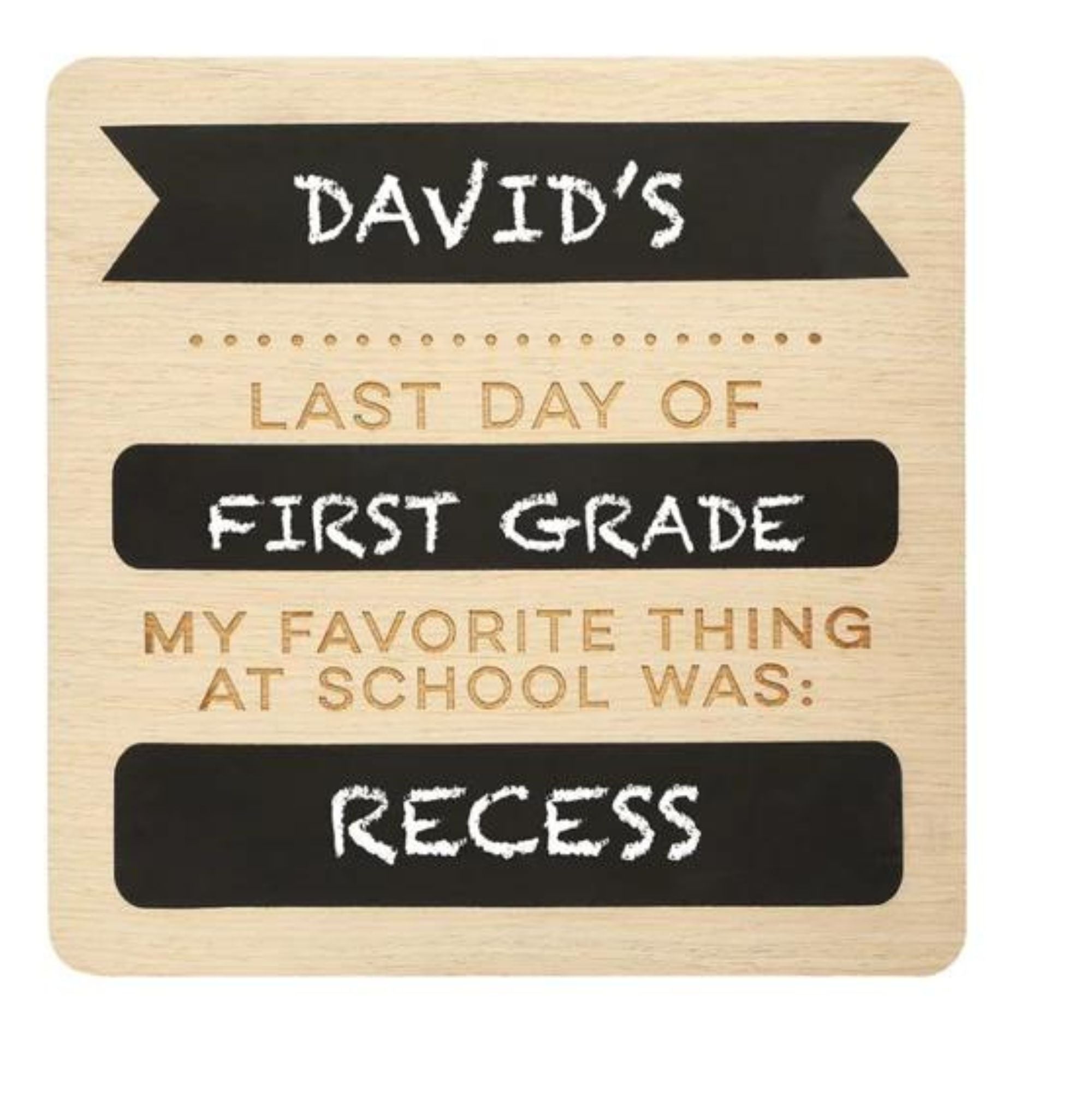 Pearhead First toshi baby milestone sign for creating photo memories on school days