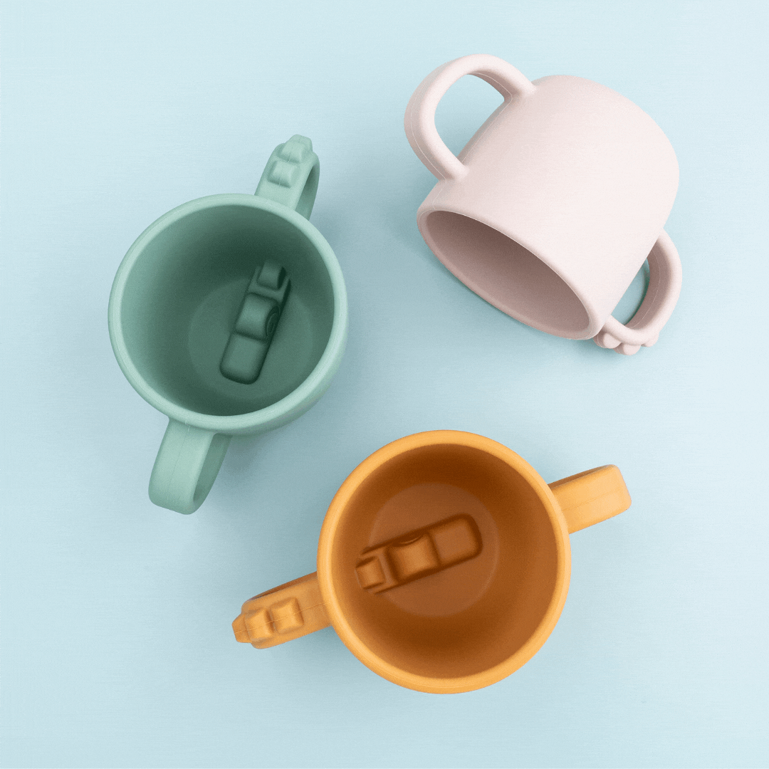 Done by Deer Peekaboo Cup – Croco GREY - Tiny Tots Baby Store