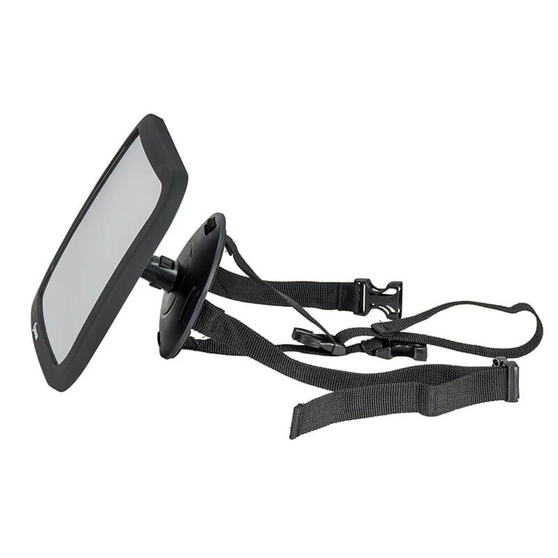 Baby car mirror with adjustable straps for Maxi Cosi Deluxe or Toshi baby car seat