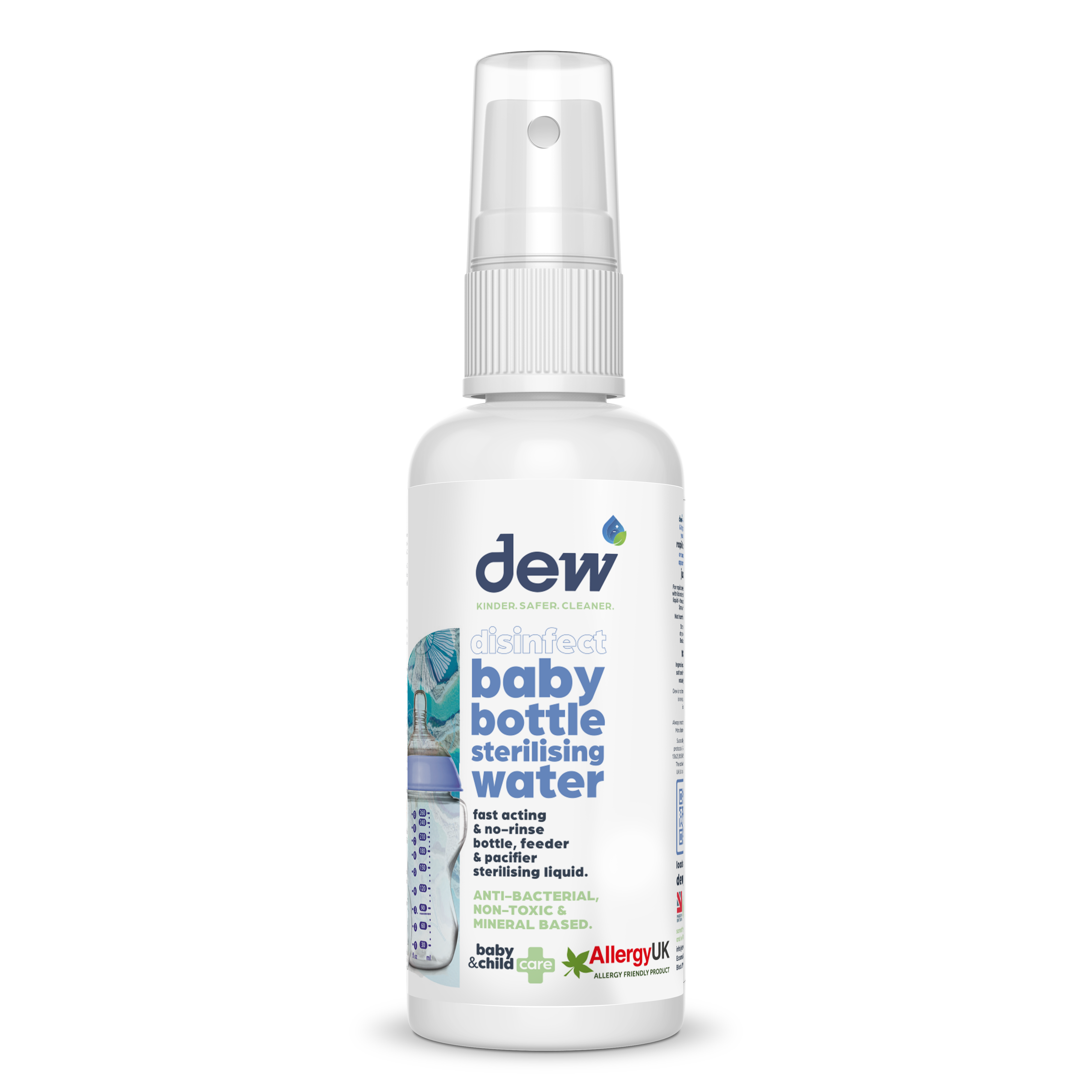 Baby bottles sterilising water 65ml spray for clean baby strollers and bottles