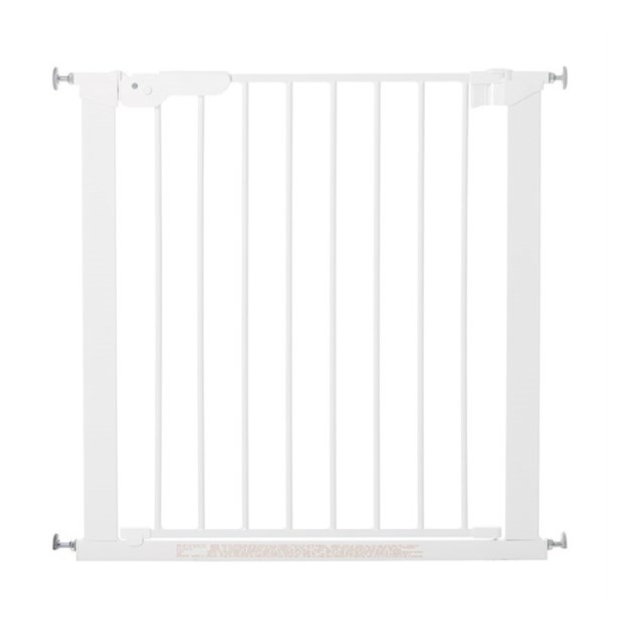 White metal safety gate from DogSpace Lassie Pet for pet metal safety and security