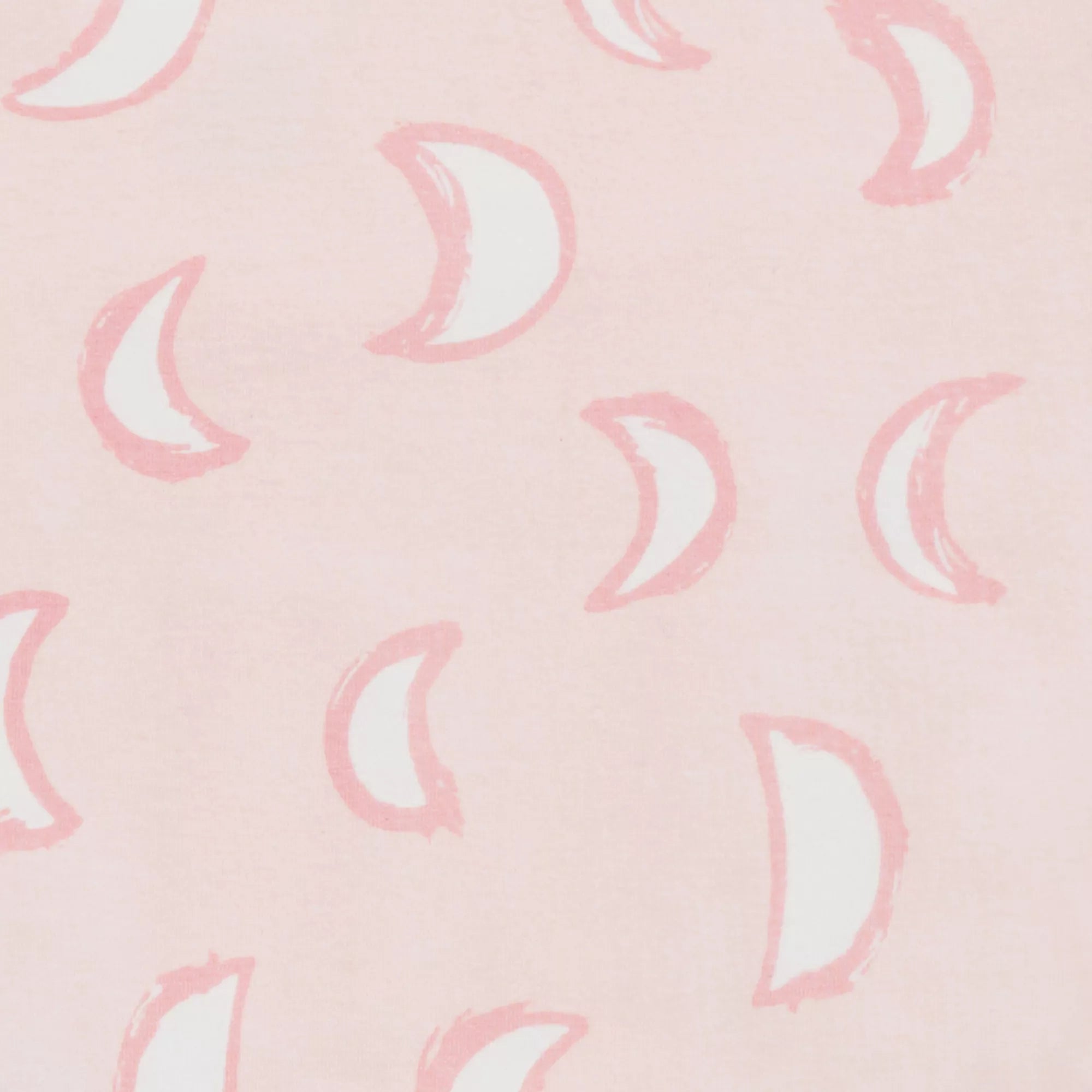 Pink crescent moon pattern on Love To Dream Enclosed Foot Romper for Toshi Baby and baby strollers