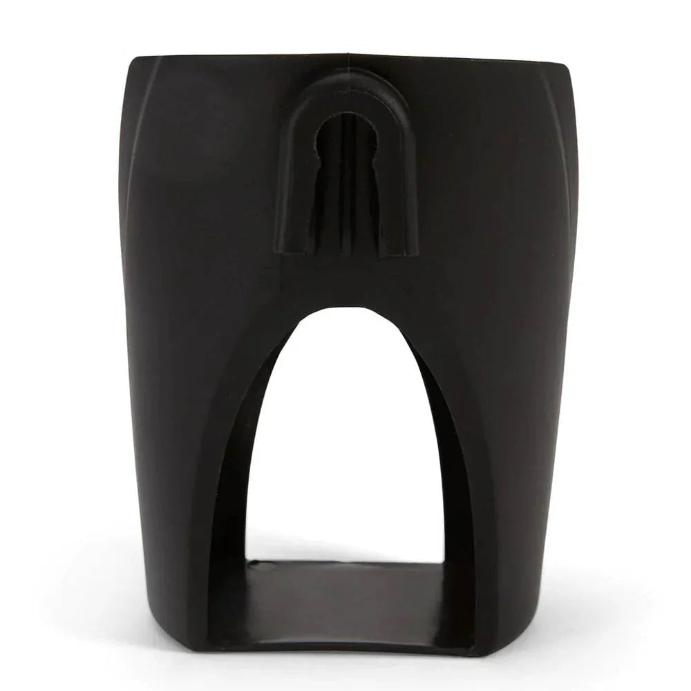 Black plastic bracket with keyhole hanger for Mamas & Papas Universal Cup Holder, easy clean design