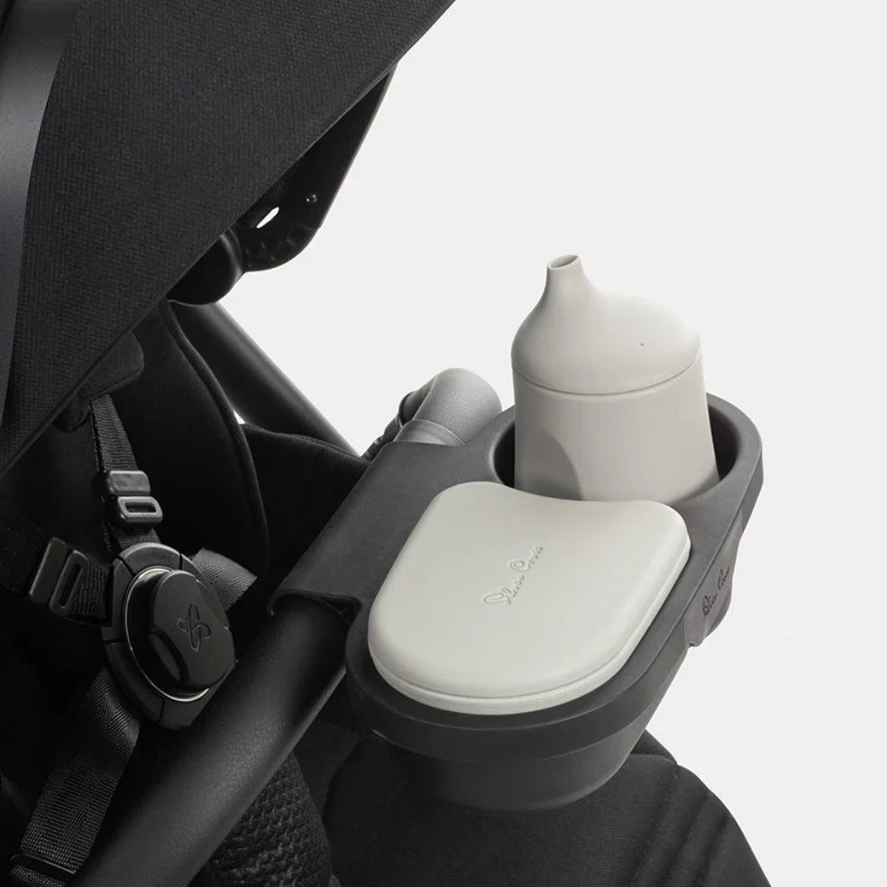 Silver Cross Snack Tray with snap-on snack tray and stroller cup holder to encourage independent eating