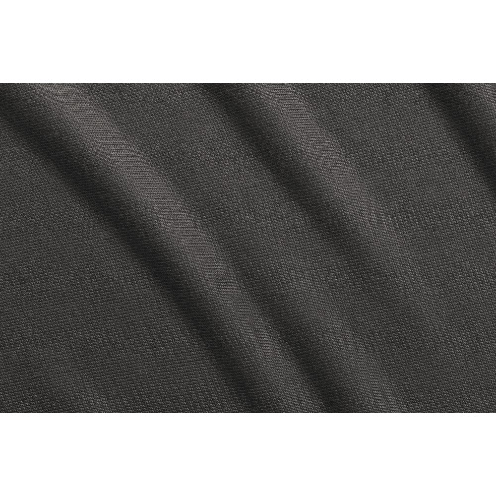 Dark gray wrinkled fabric of Ergobaby Aura Wrap Sustainable Knit for comfy toshi baby romper
