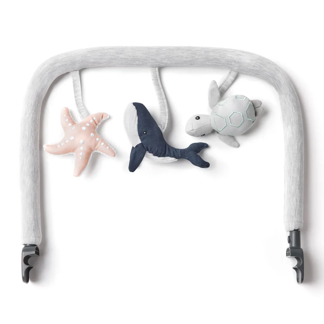 Baby stroller toy bar with hanging sea creatures for Ergobaby Evolve Ocean Wonders ultimate bouncer toy