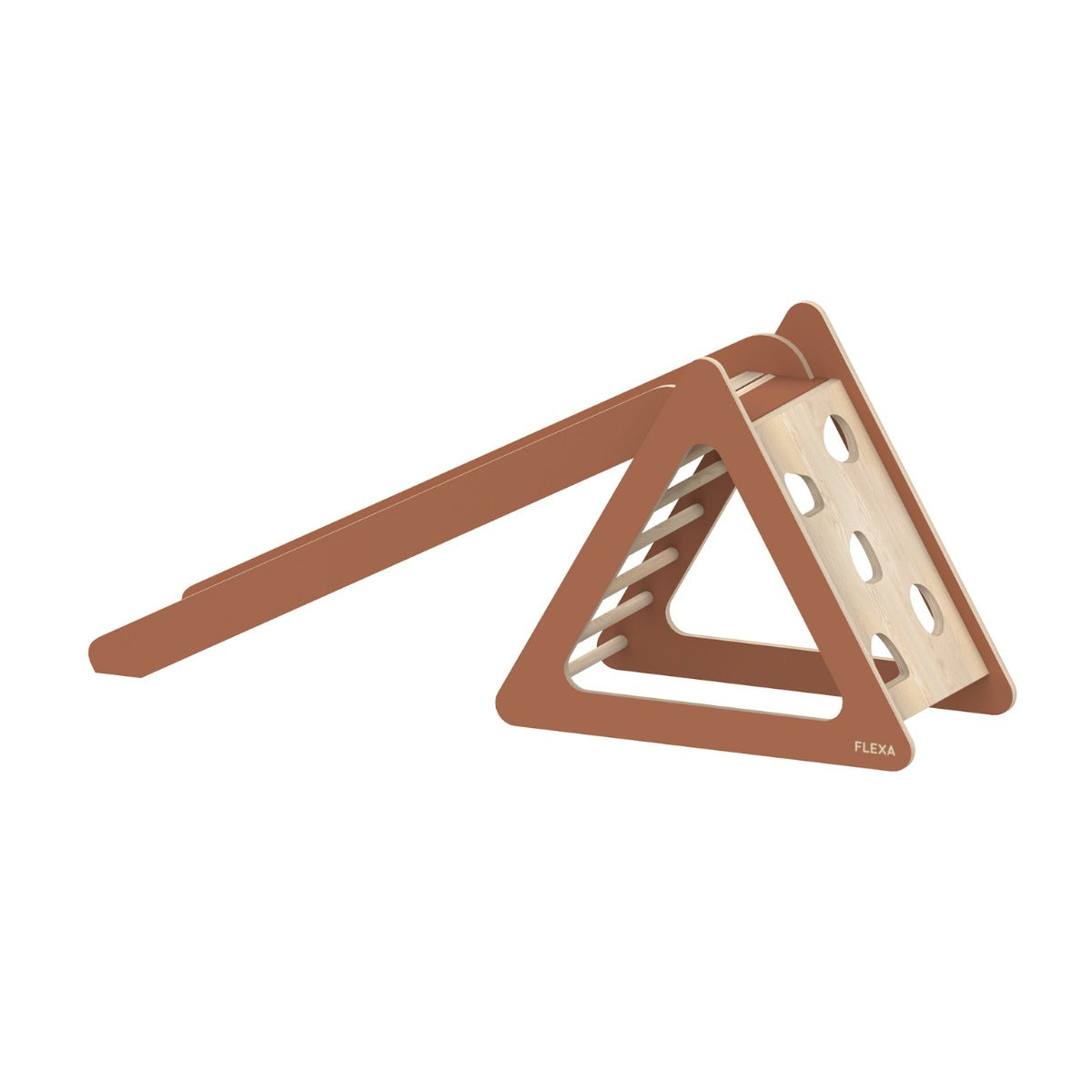 Flexa Play Tower with Slide wooden climbing triangle perfect for playtime fun