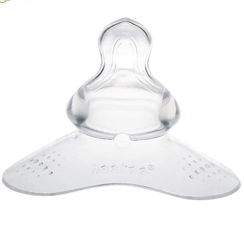Transparent silicone Haakaa breastfeeding nipple shield for comfortable feeding