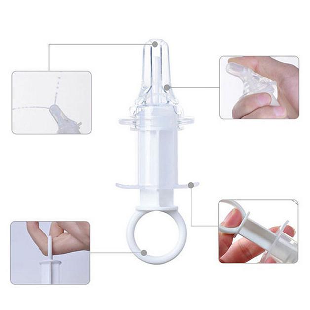 Clear plastic medicine dispenser from Haakaa Oral Syringe for easy baby care