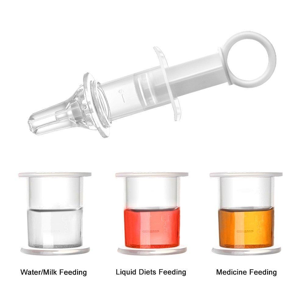 Clear plastic medicine dispenser from Haakaa Oral Syringe for easy dosing