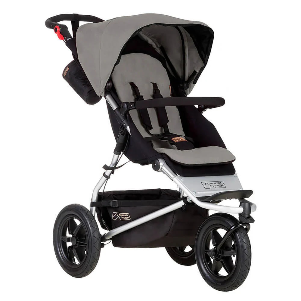 Gray and black three-wheeled stroller from Mountain Buggy urban jungle™ for toshi baby and baby strollers enthusiasts