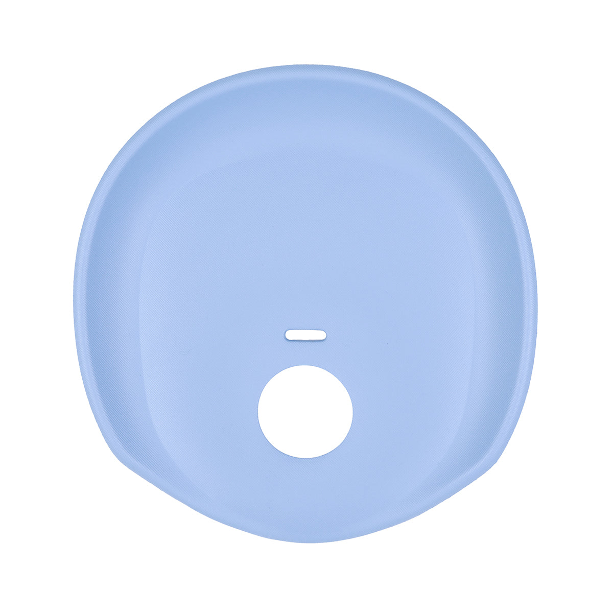 Light blue silicone case with circular cutout for Poppy Seat Liner and Toshi Baby Romper