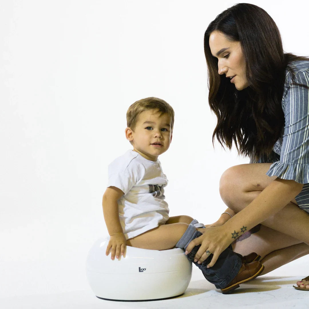 White potty chair for toshi baby potty training from Joovy Loo Potty