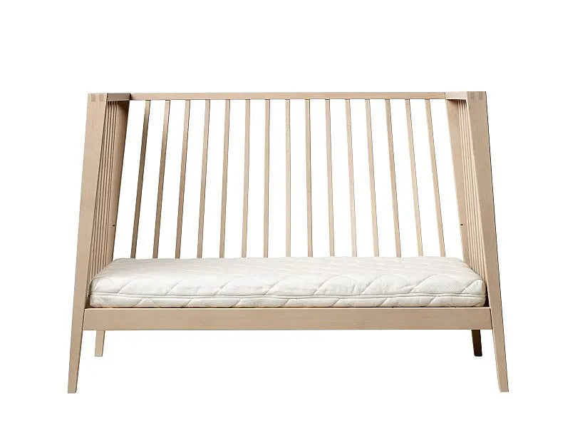 Leander Linea Cot with Comfort Mattress and Pressure-Relieving Cold Foam