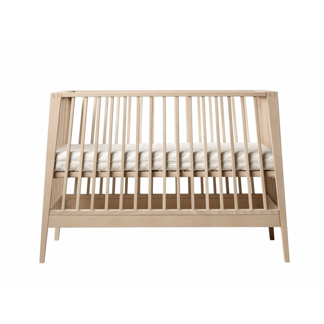 Leander Linea Cot with Comfort Mattress and Pressure-Relieving Cold Foam