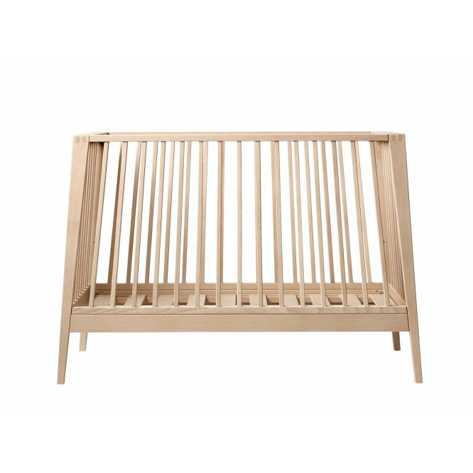 Wooden baby crib Leander Linea Cot with comfort mattress and pressure-relieving cold foam