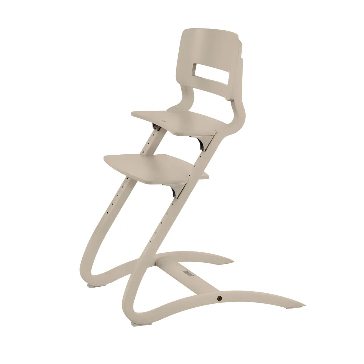 Adjustable wooden Leander Louie Highchair perfect for babies, stylish with Toshi baby romper options
