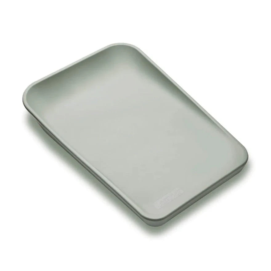 Rectangular gray serving tray for Toshi Baby Leander Matty Change Mat Sage Green
