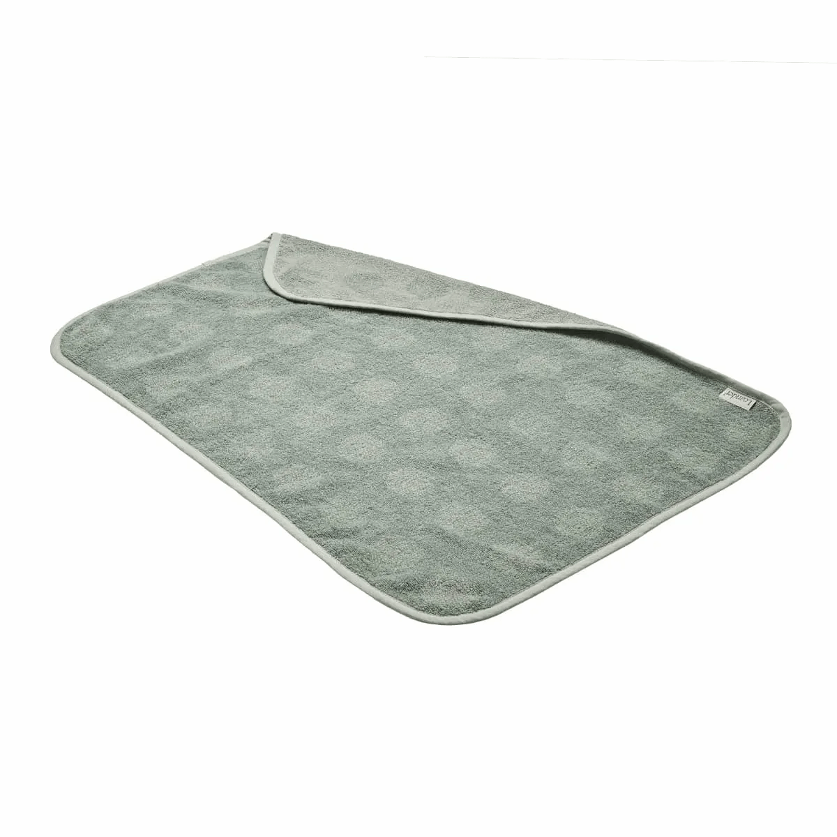 Green patterned baby towel for Toshi Baby and Leander Organic Matty Topper