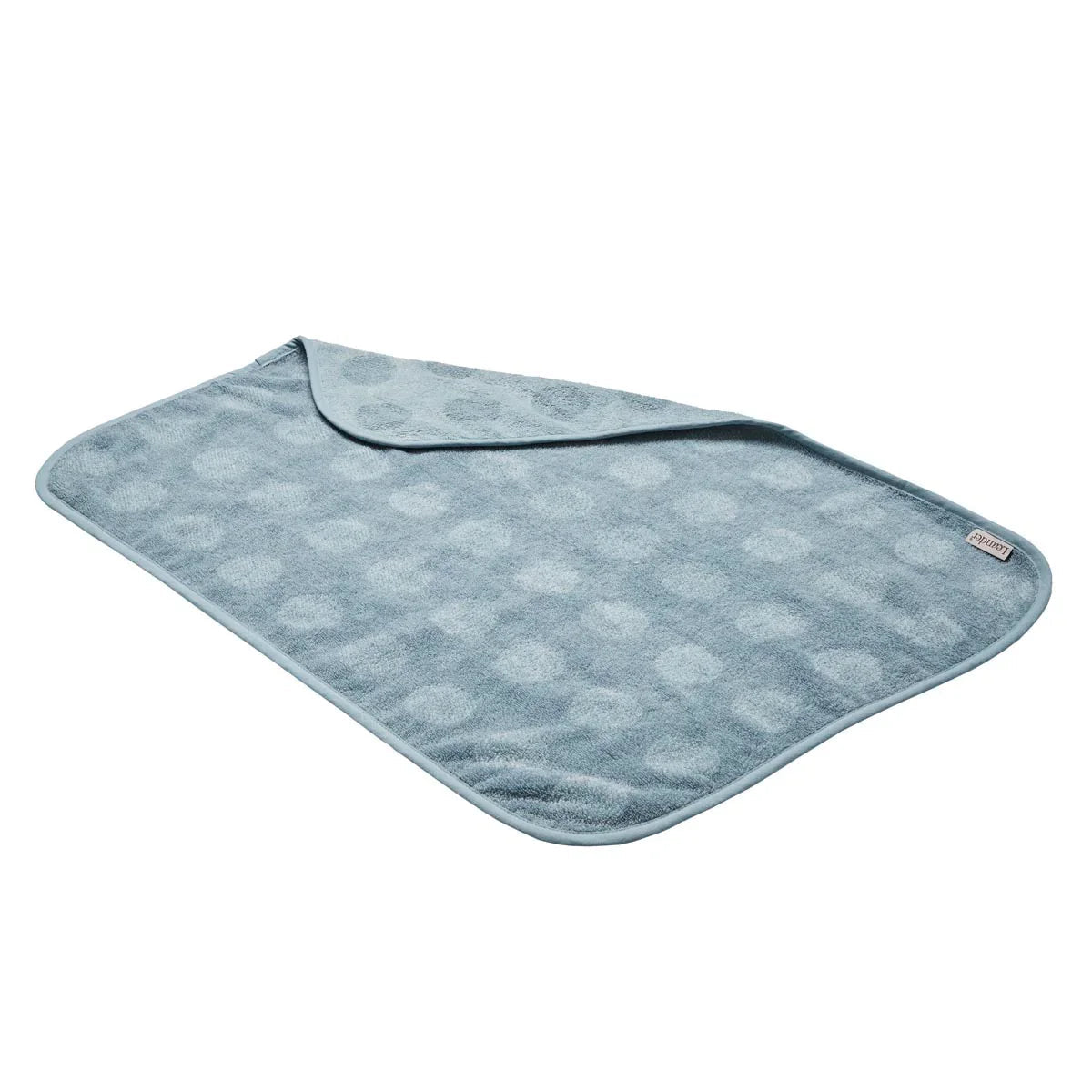 Blue patterned changing mat for Toshi Baby and Leander Organic Matty Topper baby strollers
