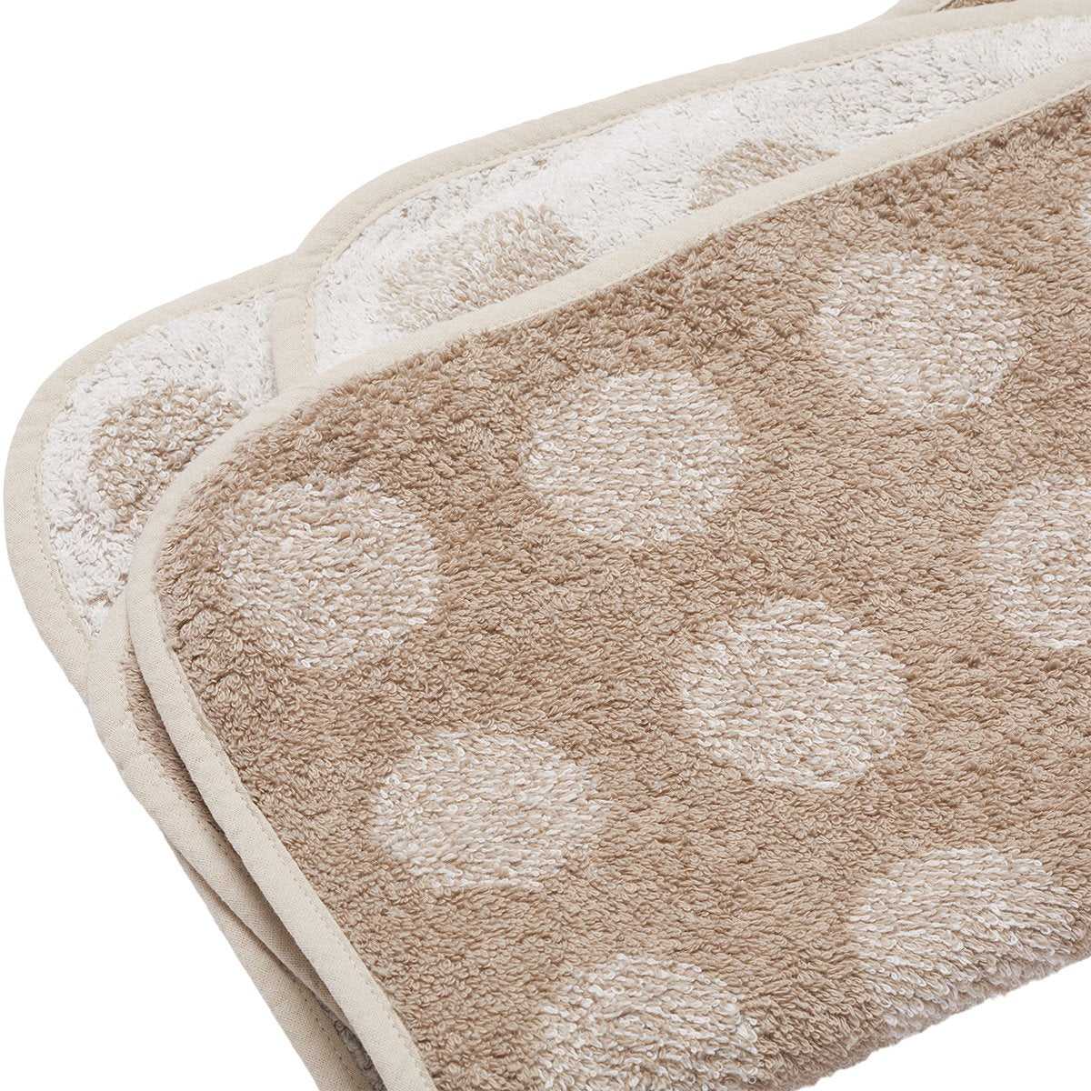 Two patterned terrycloth bath mats for Leander Organic Matty Topper, perfect for Toshi Baby and baby strollers