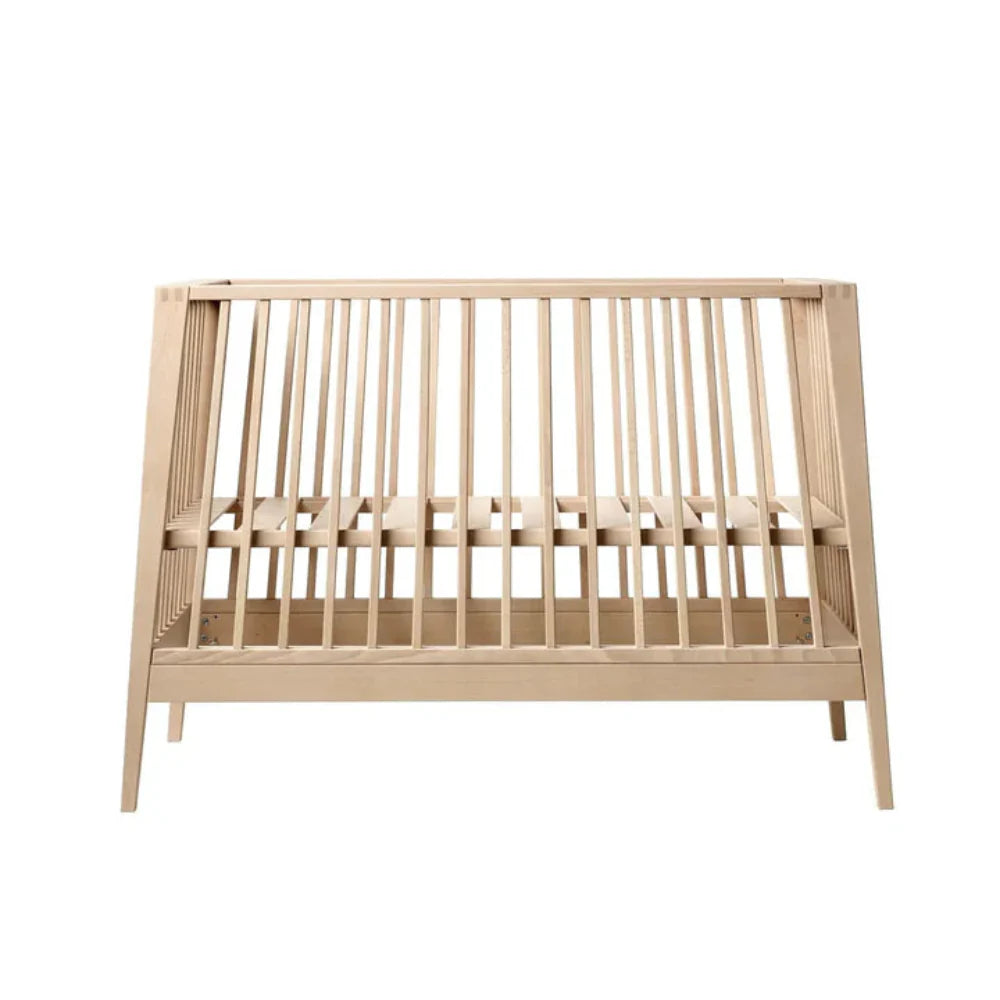 Wooden baby crib from Toshi Baby Linea Cot Natural 120cm x 60cm with bonus gift card