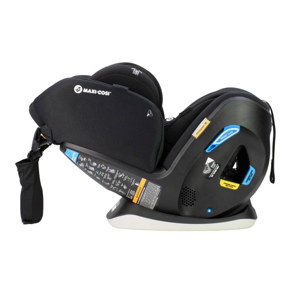 Black Maxi Cosi Pria LX convertible car seat with headrest for Toshi Baby