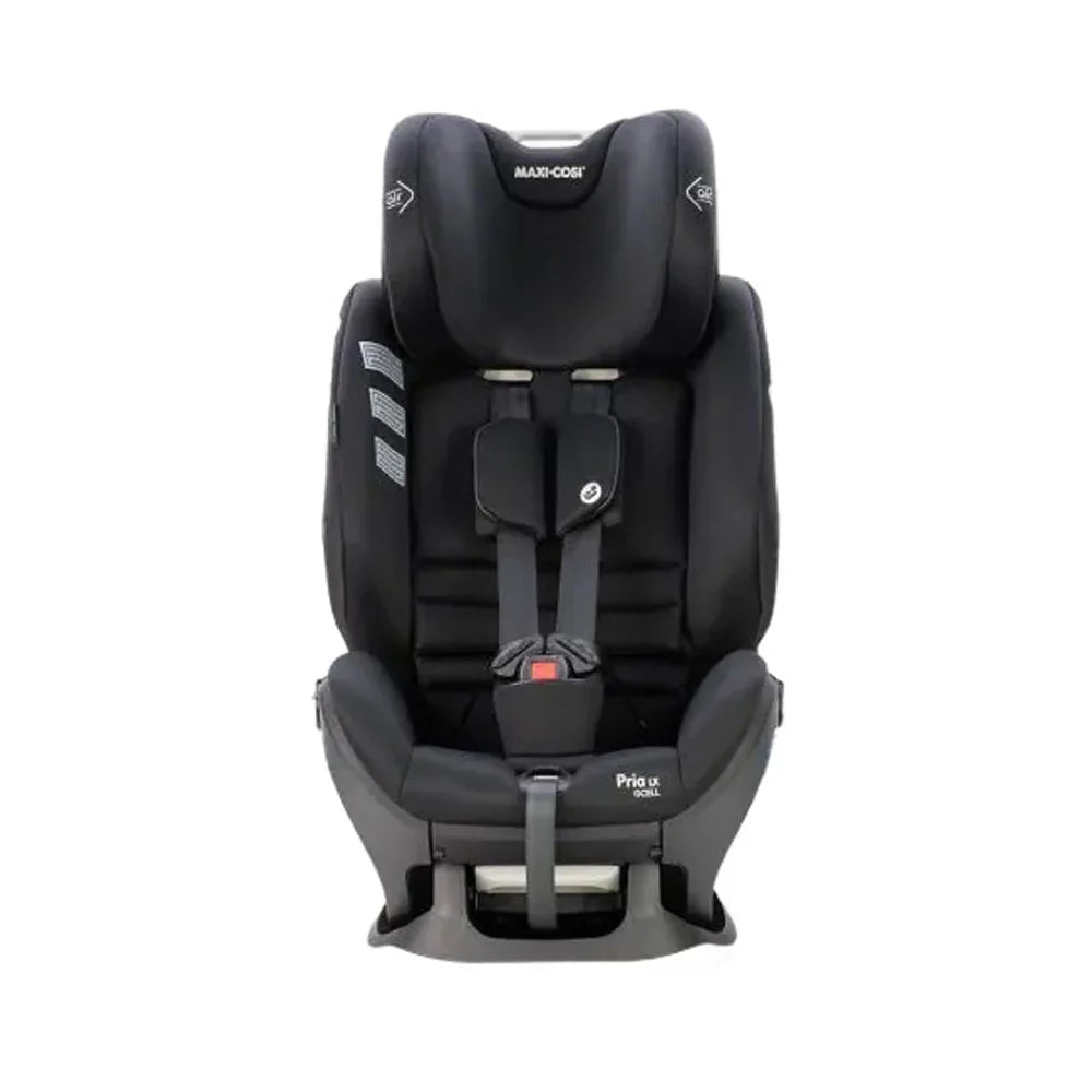 Black car seat from Pria GCell Isofix compatible for baby strollers and safe travel