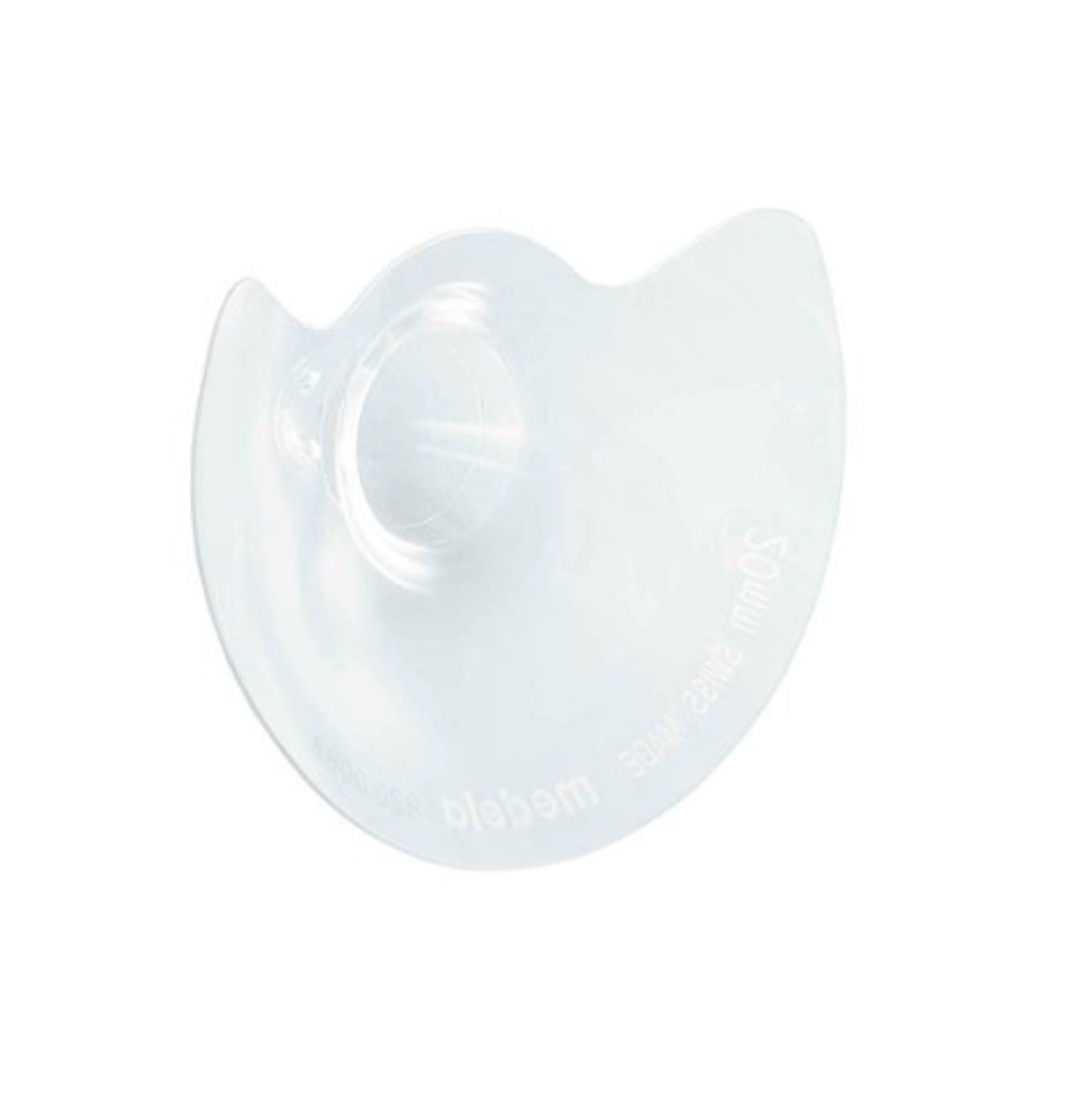 Translucent curved flexible mouthguard for Medela Contact Nipple Shields, perfect for baby strollers or Odyssey Wagon Wheels fans