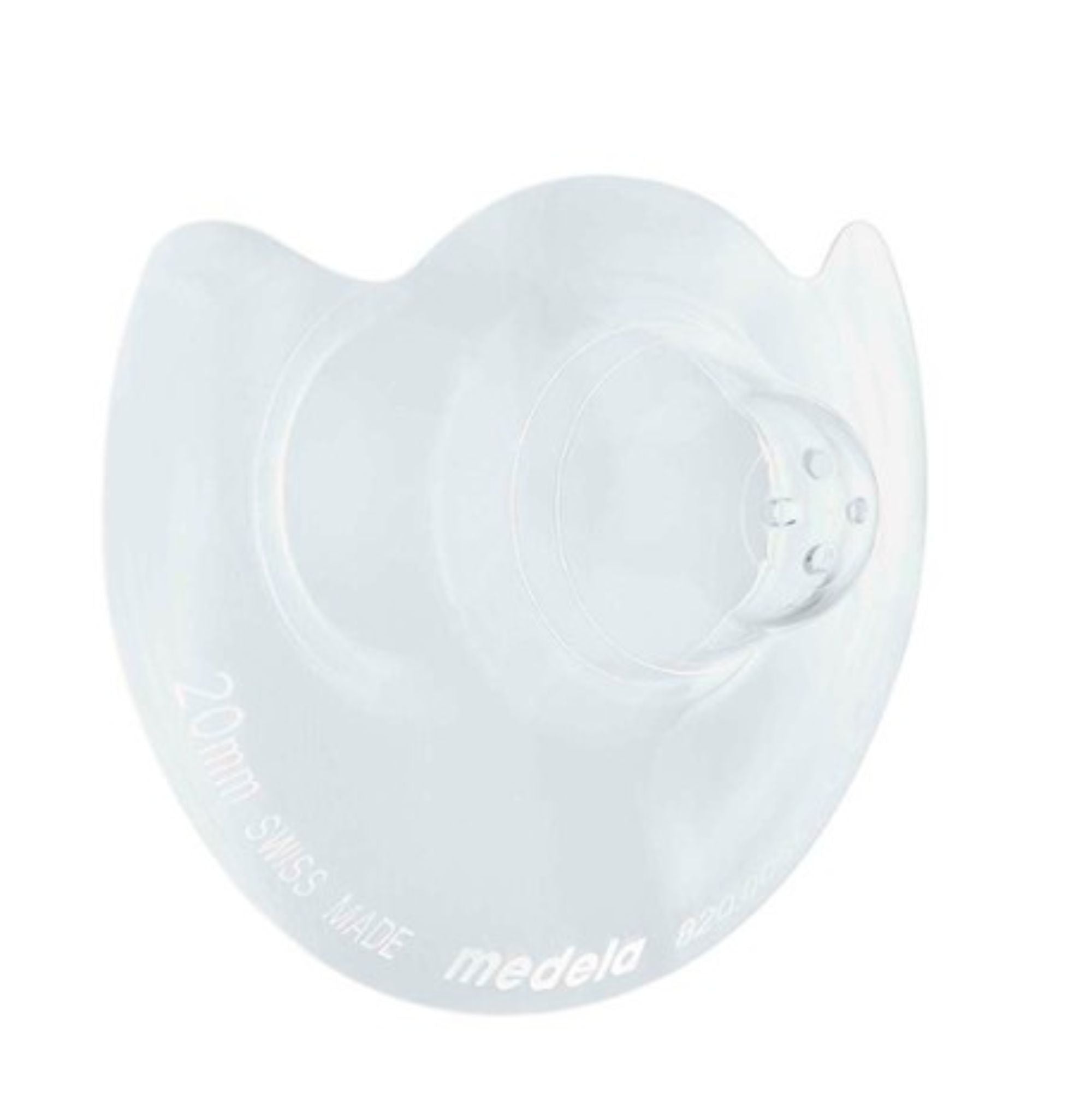 Transparent silicone nipple shield from Medela Contact Nipple Shields for easier breastfeeding