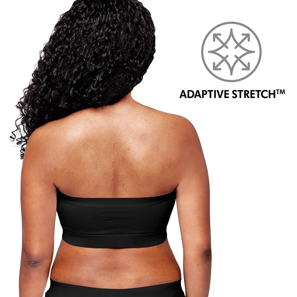 Medela Hands Free Pumping Bustier featuring Black Strapless Top for easy pumping