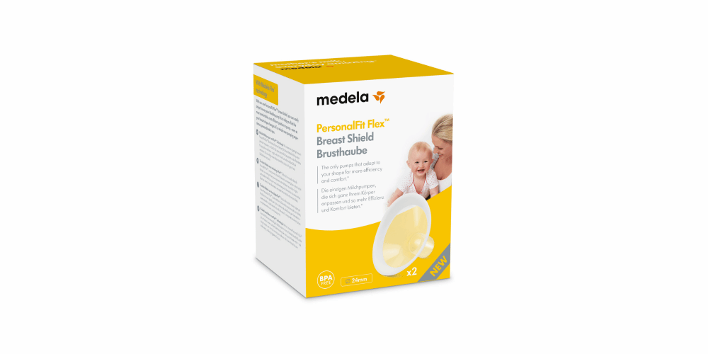 Medela Personal Fit Flex breast shield box for Toshi Baby, perfect for baby strollers