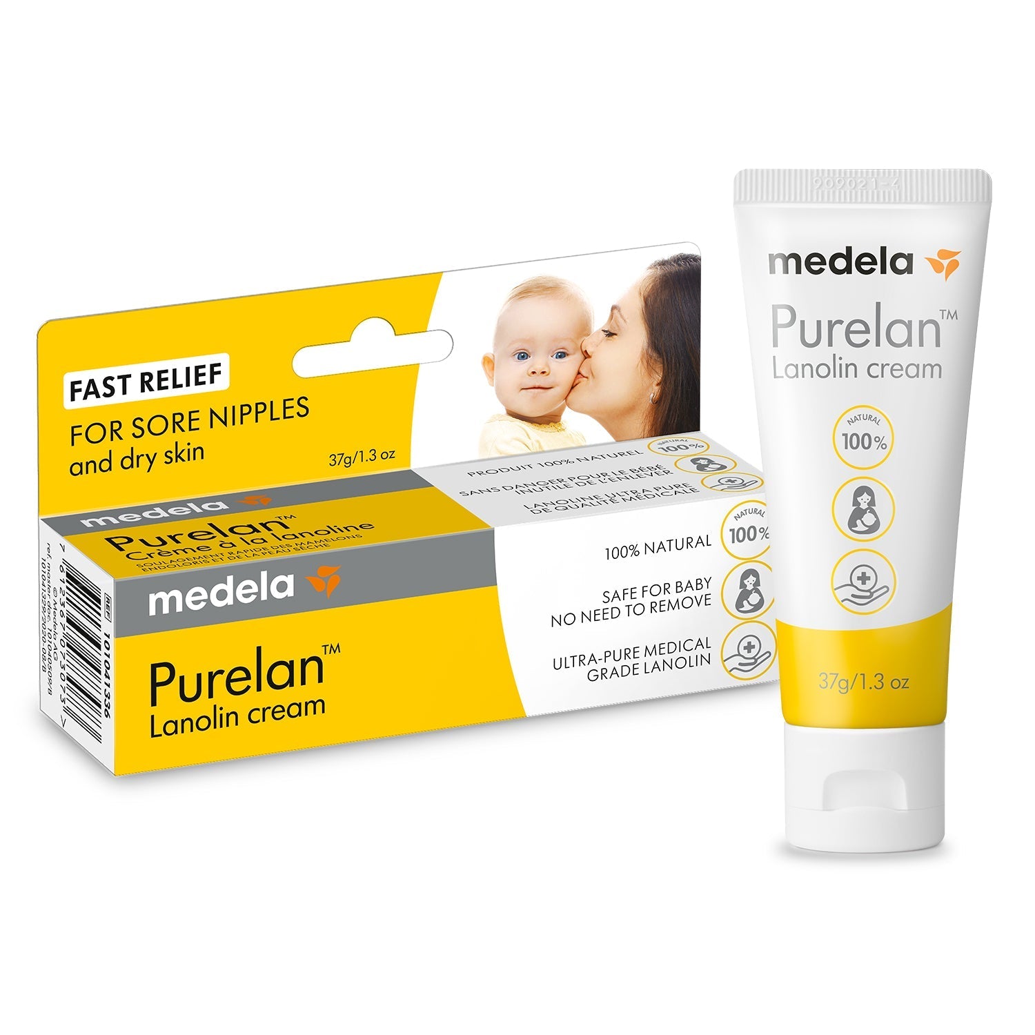 Meditela Purelan Lanolin Cream 37g for sore nipples, great for nursing, no baby strollers here