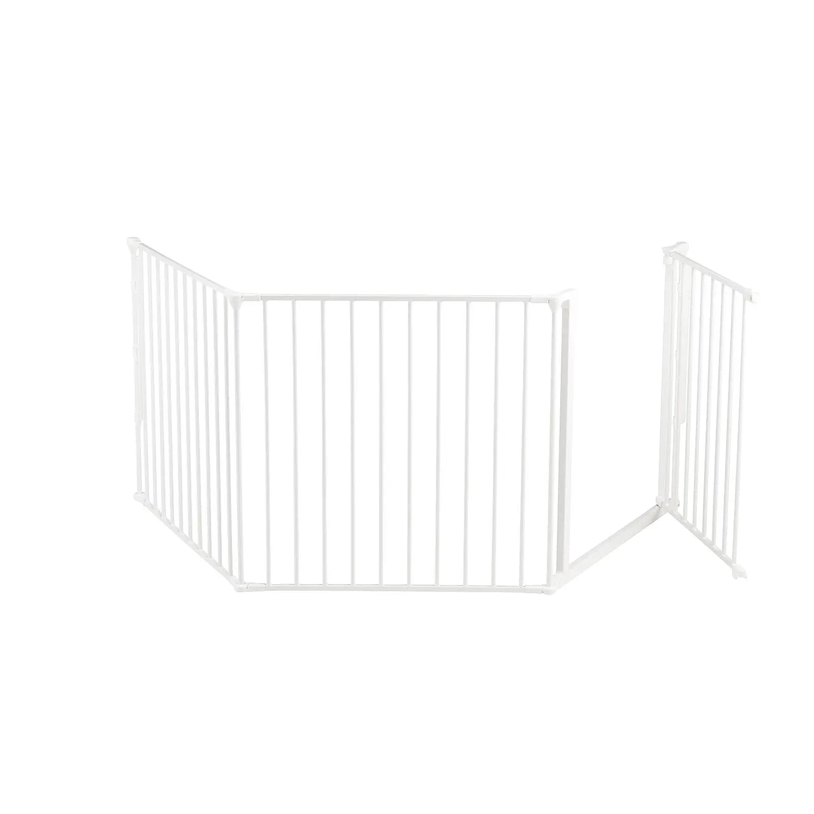 White metal safety gate from BabyDan Flex Configure System for modular baby safety