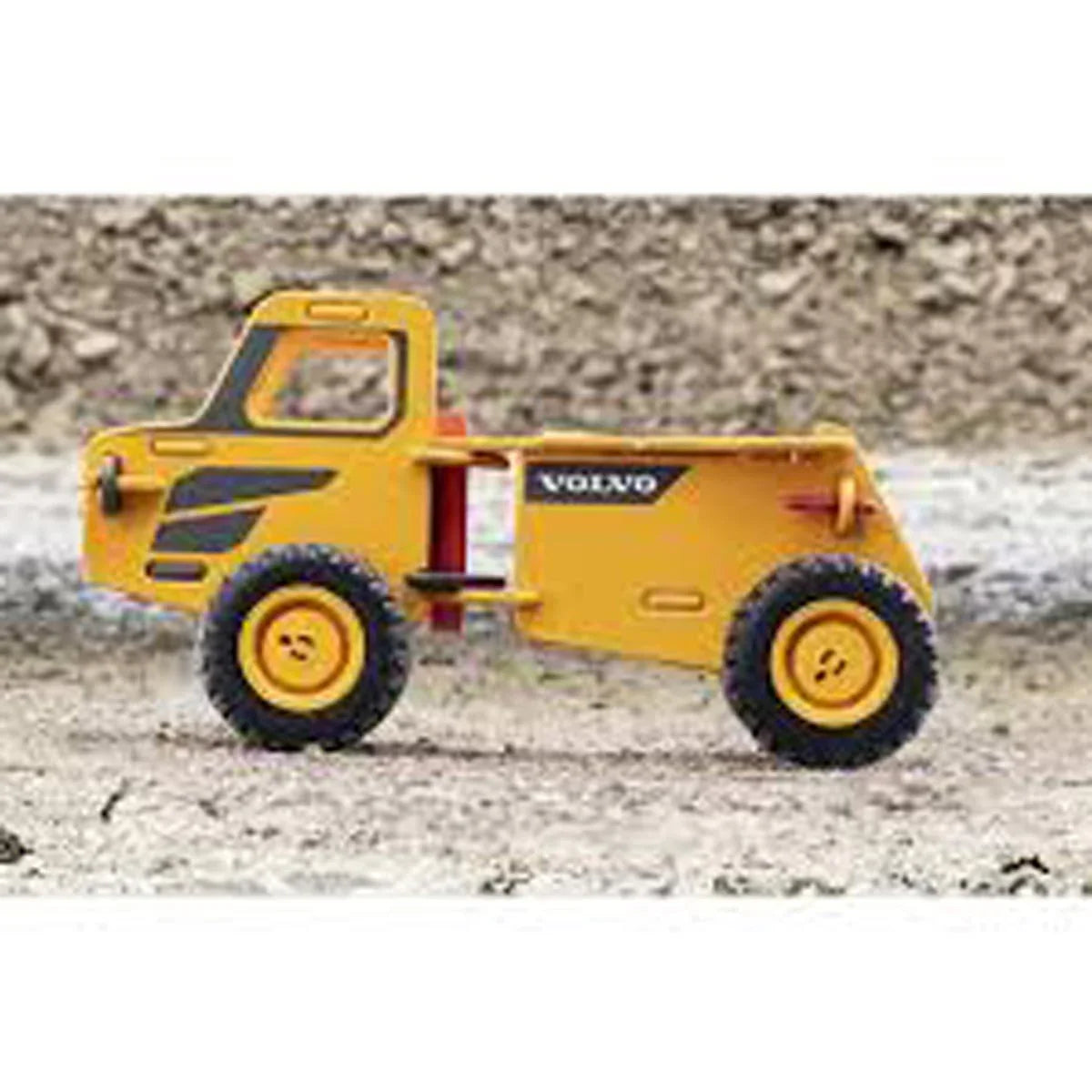 Yellow Volvo construction toy from Moover Toys Classic Dump Truck for kids