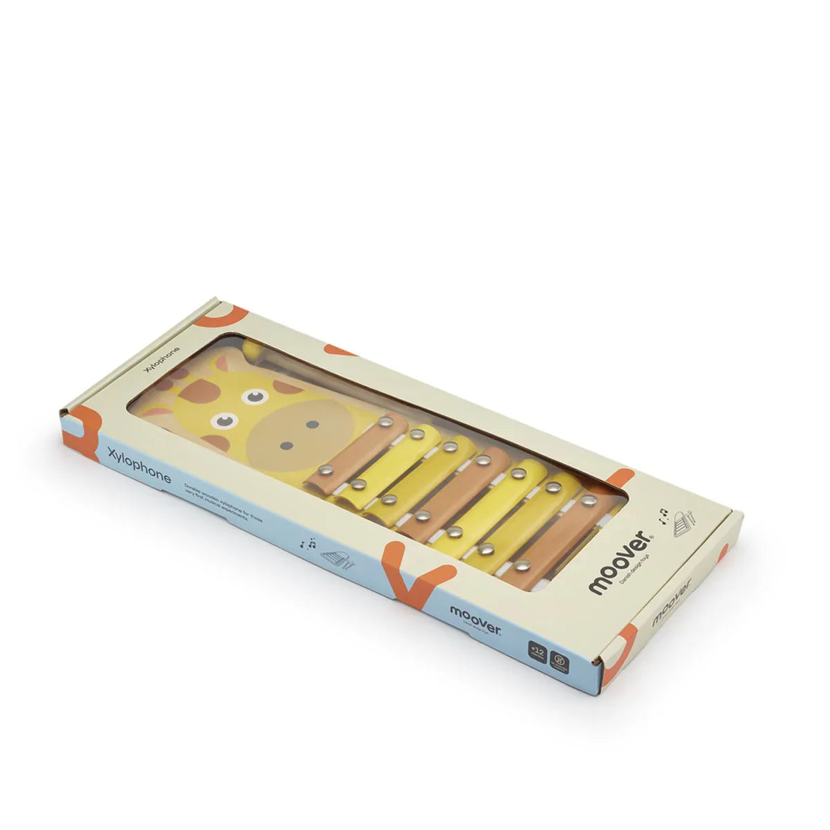 Giraffe-themed Moover Toys Xylophone in packaging, perfect for Mini Maestro’s Musical fun