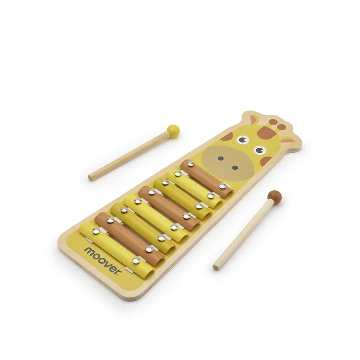 Giraffe-themed Moover Toys Xylophone with mallets for musical fun, perfect for mini maestro’s musical toys