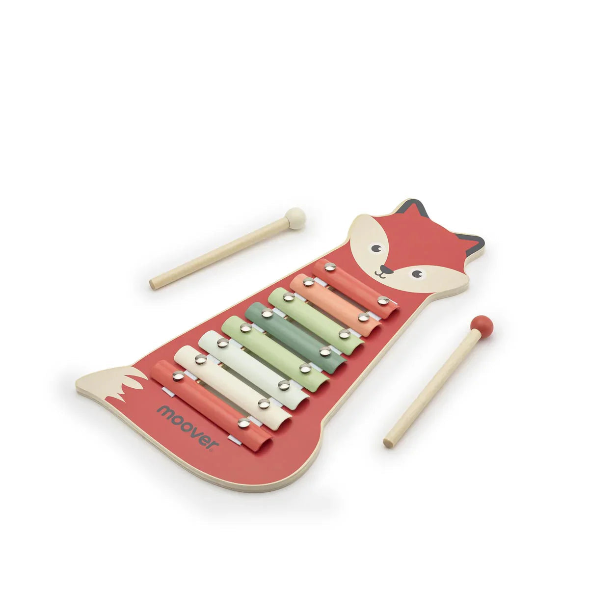 Fox-shaped Moover Toys Xylophone with mallets, perfect for mini maestro’s musical fun