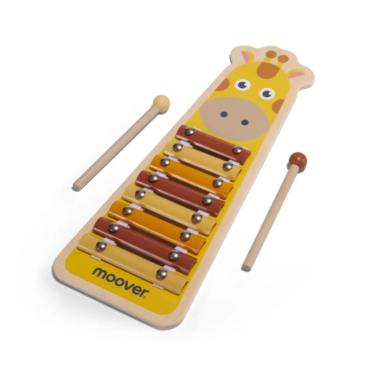 Giraffe-themed wooden moover toys xylophone for mini maestros’ musical fun with baby strollers