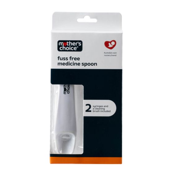 Mother’s Choice Fuss Free Medicine Spoon packaging for Toshi Baby medicine use