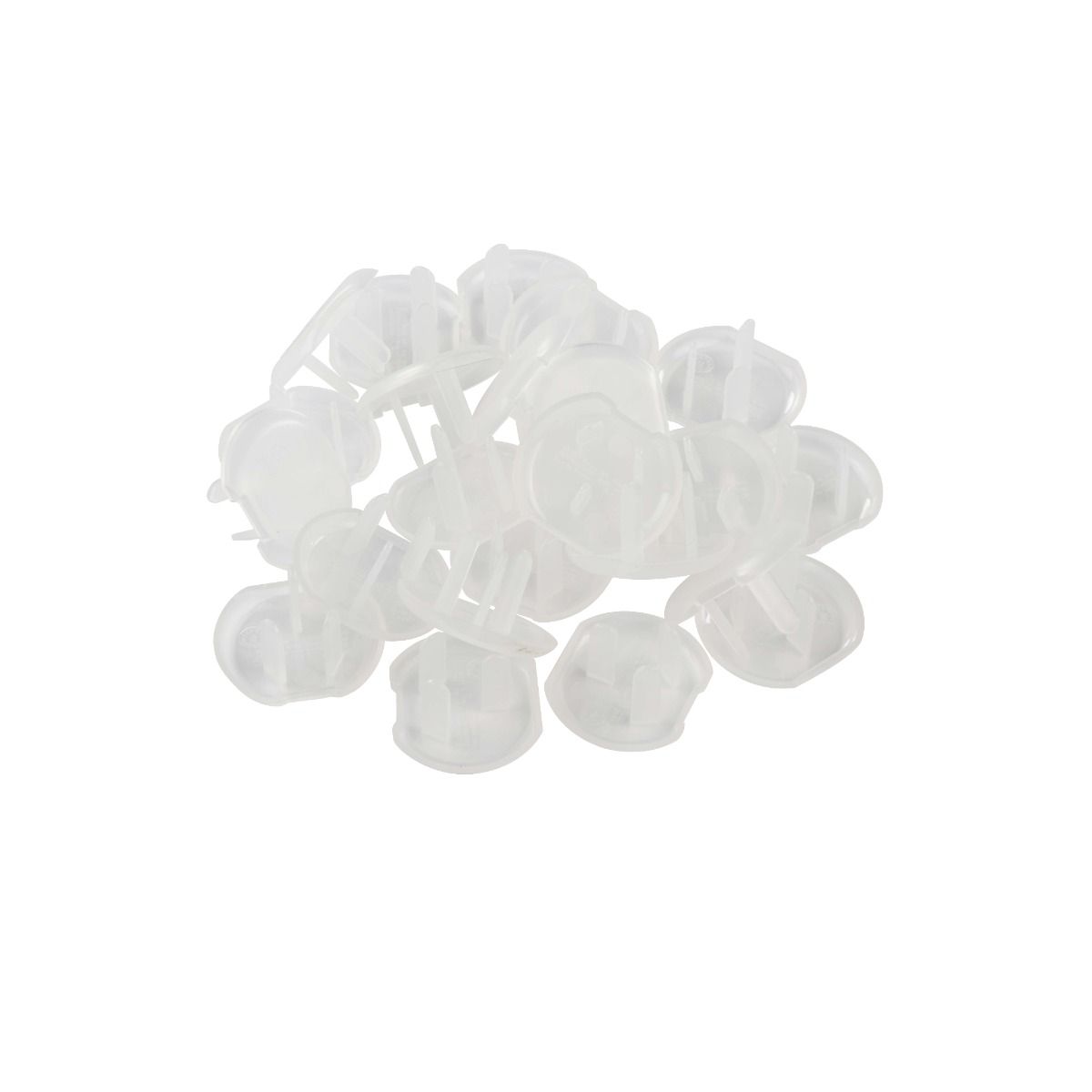 Translucent plastic pumpkin-shaped clips from Mothers Choice Outlet Plug Protectors