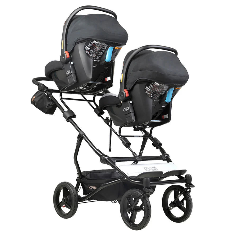 Double infant car seat stroller from Mountain Buggy Duet Luxury Collection Buggy Free