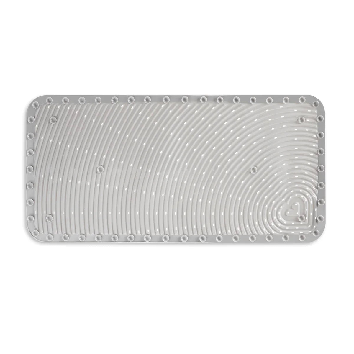 Gray cushioned bath mat with suction cups perfect for Toshi Baby Soft Spot™ Cushioned Bath Mat