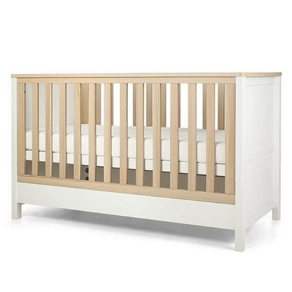 Two-tone wooden baby crib from Mamas & Papas Harwell Cotbed, perfect for harwell nursery furniture
