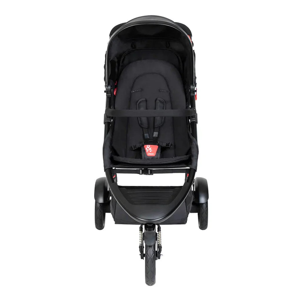 Black three-wheeled stroller Phil&Teds dot value inline single buggy limited stock
