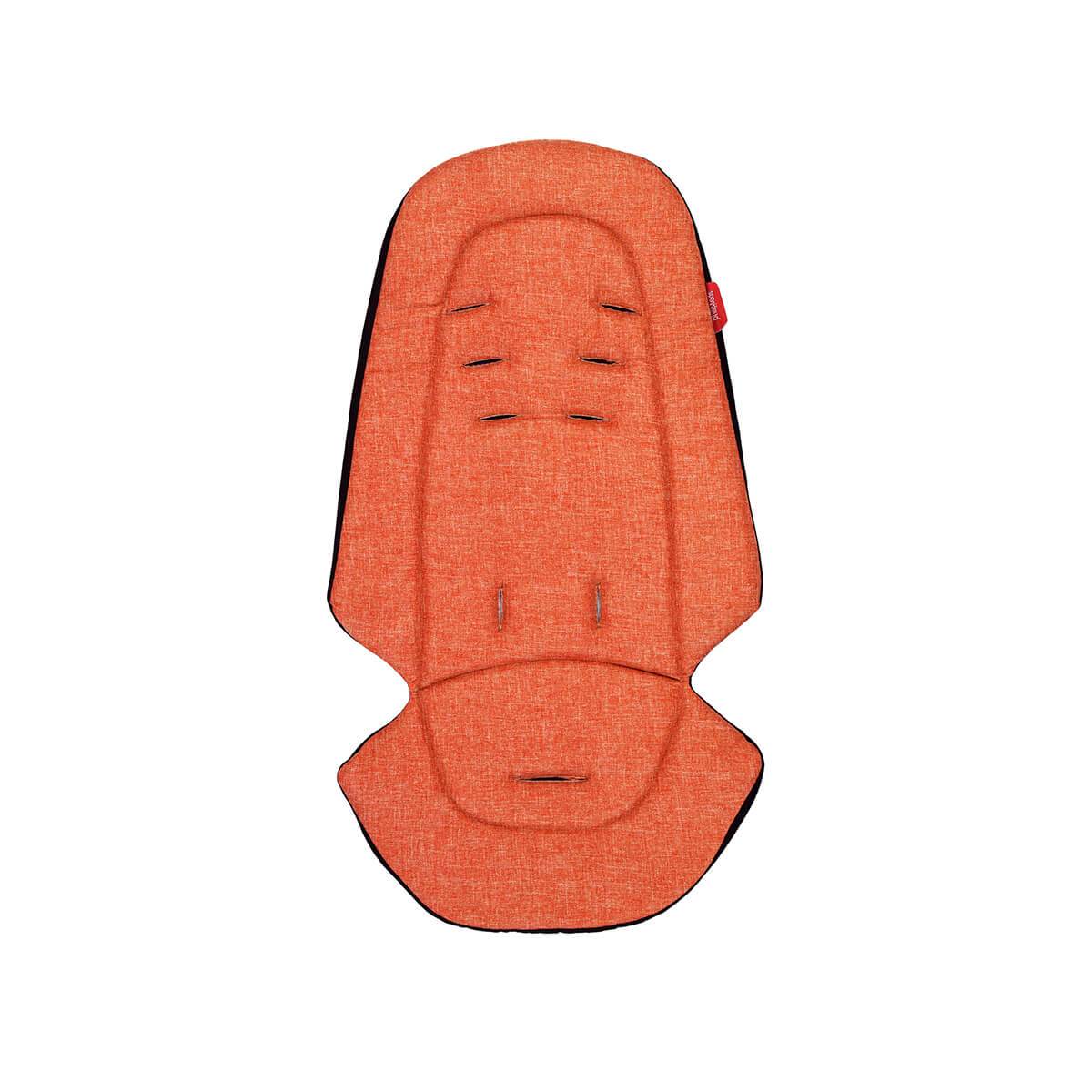 Orange Phil&Teds Cushy Ride buggy seat liner for Toshi Baby Ride buggy stroller