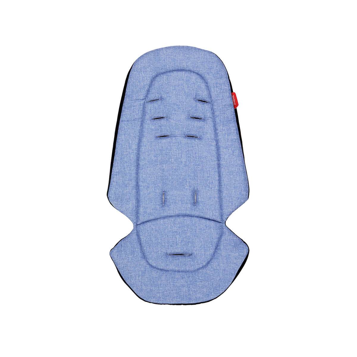 Blue stroller seat liner for Phil&Teds Cushy Ride buggy seat liner and Toshi Baby Ride buggy