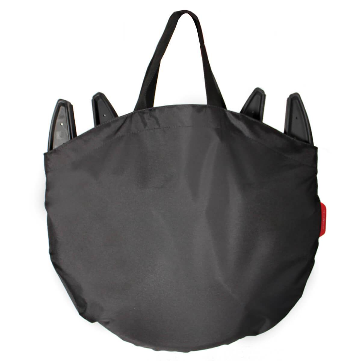 Black reusable shopping bag with handles for Phil&Teds Lobster baby strollers