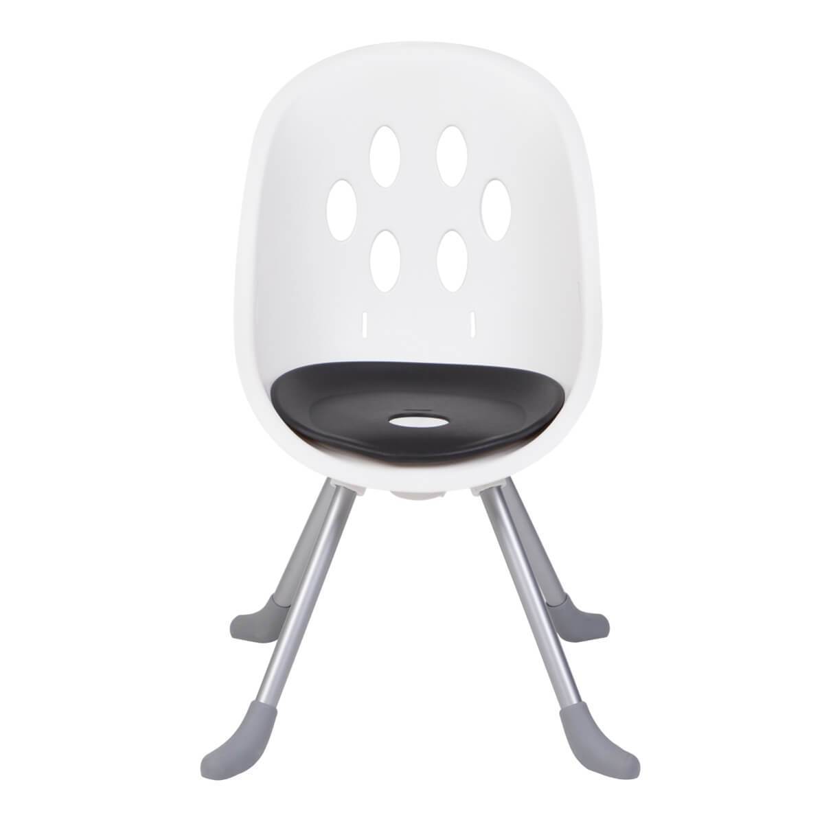 White chair with gray seat and legs for Phil&Teds Poppy baby strollers