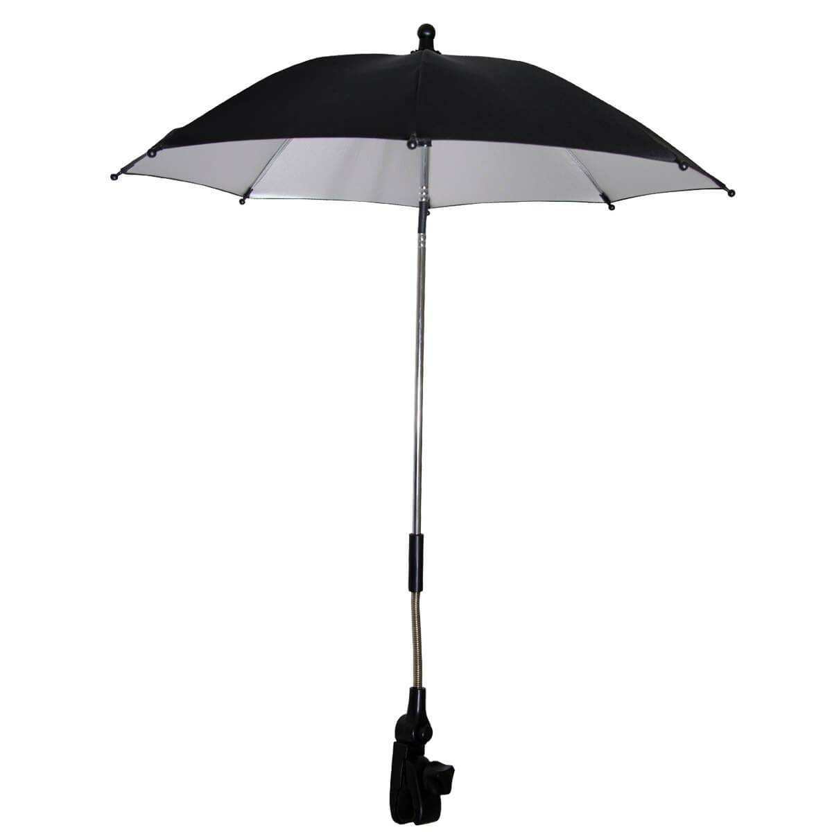 Black and silver phil&teds shade stick stroller umbrella for toshi baby stroller or naked mum postpartum